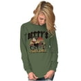 thumbnail image 4 of Vintage Cartoon Betty's Motorcycles Women's Long Sleeve T Shirt Brisco Brands S, 4 of 5