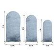 thumbnail image 3 of Efavormart Set of 3 Dusty Blue Crushed Velvet Chiara Wedding Arch Covers For Round Top Backdrop Stands - 5ft, 6ft, 7ft, 3 of 5