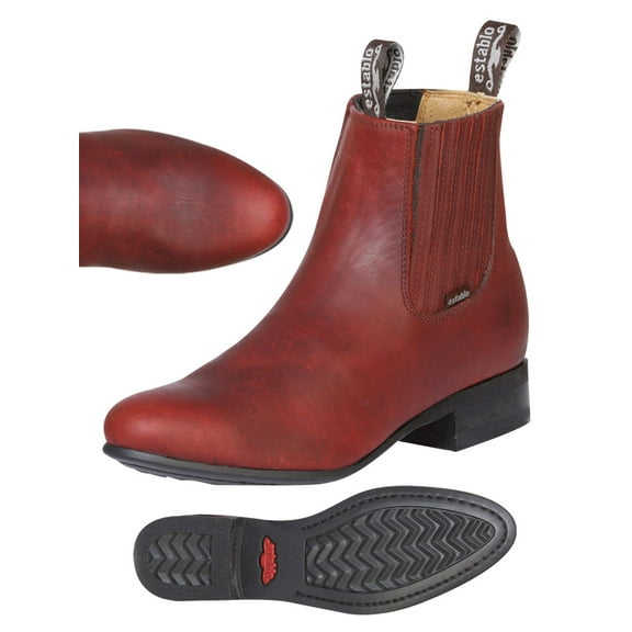 Men's Genuine Leather Grisly Classic Pull-On Chelsea Ankle Boots 'Establo' 41554