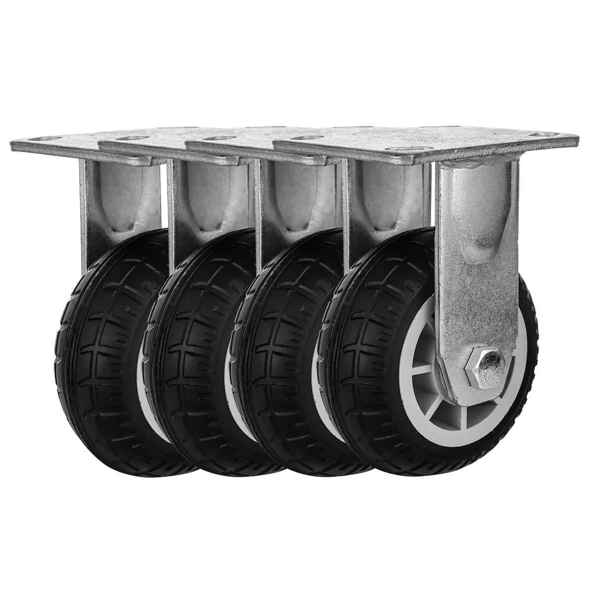 FactorDuty 4 Pack 6" Heavy Duty All Terrain Caster Wheel Industrial