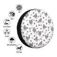 thumbnail image 4 of Salouo Funny Chicken Print Spare Tire Cover 14-17 inch Spare Tire Protector Universal Tough Tire Wheel Cover for Trailer SUV and Truck-, 4 of 6