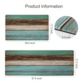 thumbnail image 4 of LALILO Farmhouse Design Anti Fatigue Kitchen Mat Non Slip Floor Mat Set of 2, 4 of 5