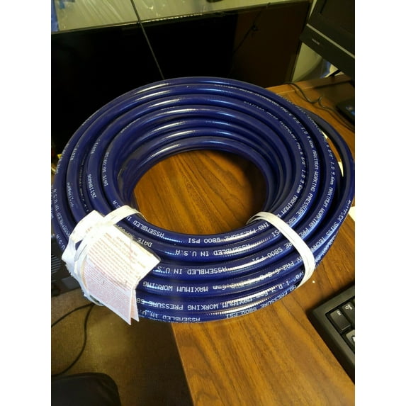 GENUINE EXITFLEX SWISS TECH MAX PRESSURE HOSE 100 FT, 5800 PSI, 3/8", 1/2" HEAD