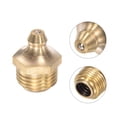 thumbnail image 4 of Uxcell Brass Straight Hydraulic Grease Fitting Accessories M14 x 1.25mm Thread 2 Pack, 4 of 5