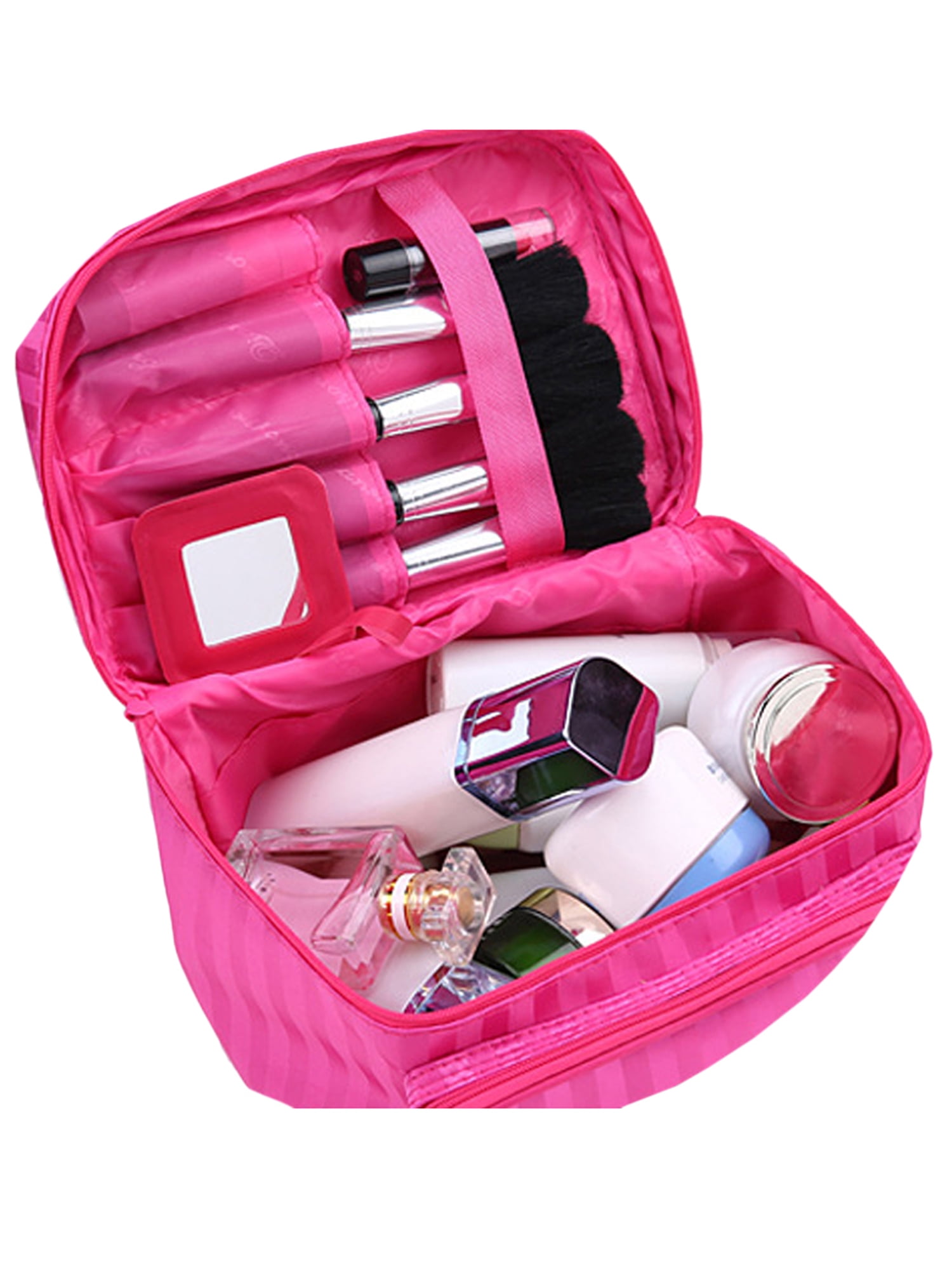 VONTER Travel Makeup Bag, Women Cosmetic Bag Insert Organizer Toiletry Bag  Case Pouch, Multi Pockets Handbag Organizer Felt Fabric,Adapted in LV