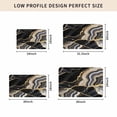 thumbnail image 4 of Black Marble Door Mat Indoor Outdoor, Grey Gold Texture Vintage Farmhouse Art Non Slip Welcome Mat with Rubber Backing, Absorbent Fabric Front Door Mats Entryway Rug for Home Patio Entrance 18"x30", 4 of 8