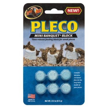 Zoo Med Pleco Banquet Block Mini [Food & Treats, Aquarium Supplies] 72 count (12 x 6 ct)
