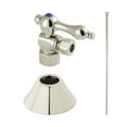 thumbnail image 5 of Kingston Brass CC43102TKF20 Traditional Plumbing Toilet Trim Kit, 1/2" IPS x 3/8" O.D. Comp, Polished Brass, 5 of 8
