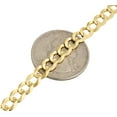 thumbnail image 4 of 10k Yellow Gold Solid Plain Curb Cuban Chain 5.5 MM Necklace 20", 4 of 5