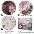 thumbnail image 3 of Designart "Artistry Of Japanese Cherry Blossoms I" Japan Art Floater Framed Canvas Art Print, 3 of 5