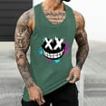thumbnail image 5 of Men's Tank Top Graphic Print Round Neck Thin Strap Backless T Shirt Casual Trendy Sports Sleeveless Shirt, 5 of 5