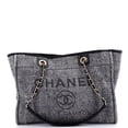 thumbnail image 1 of Pre-Owned Deauville Tote Raffia with Glitter Detail Small By Rebag, 1 of 7