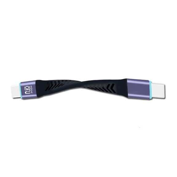 TypeC Data Cable Usb3.2 Male To Male Extension Soft Flat Data Cord 20Gbps