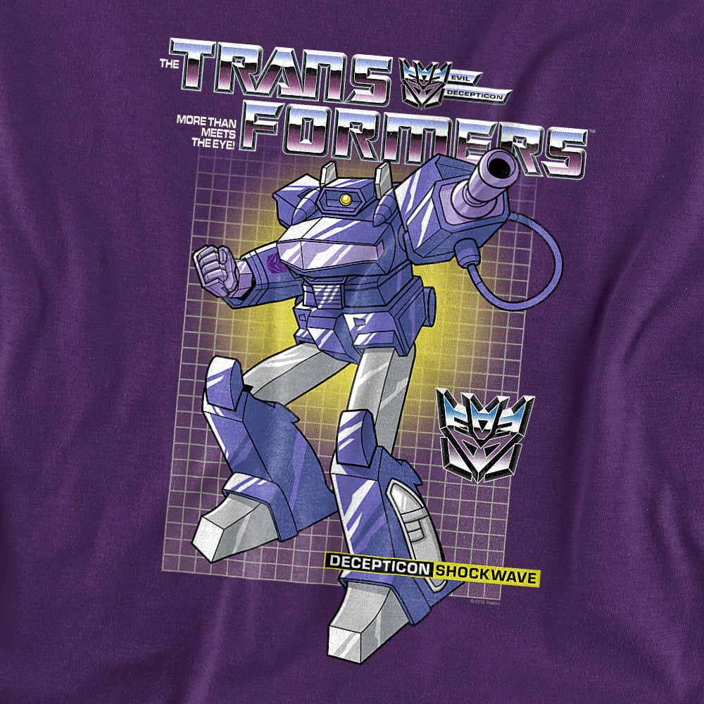 Transformers Shockwave Unisex Adult T Shirt, Purple, 5X-Large