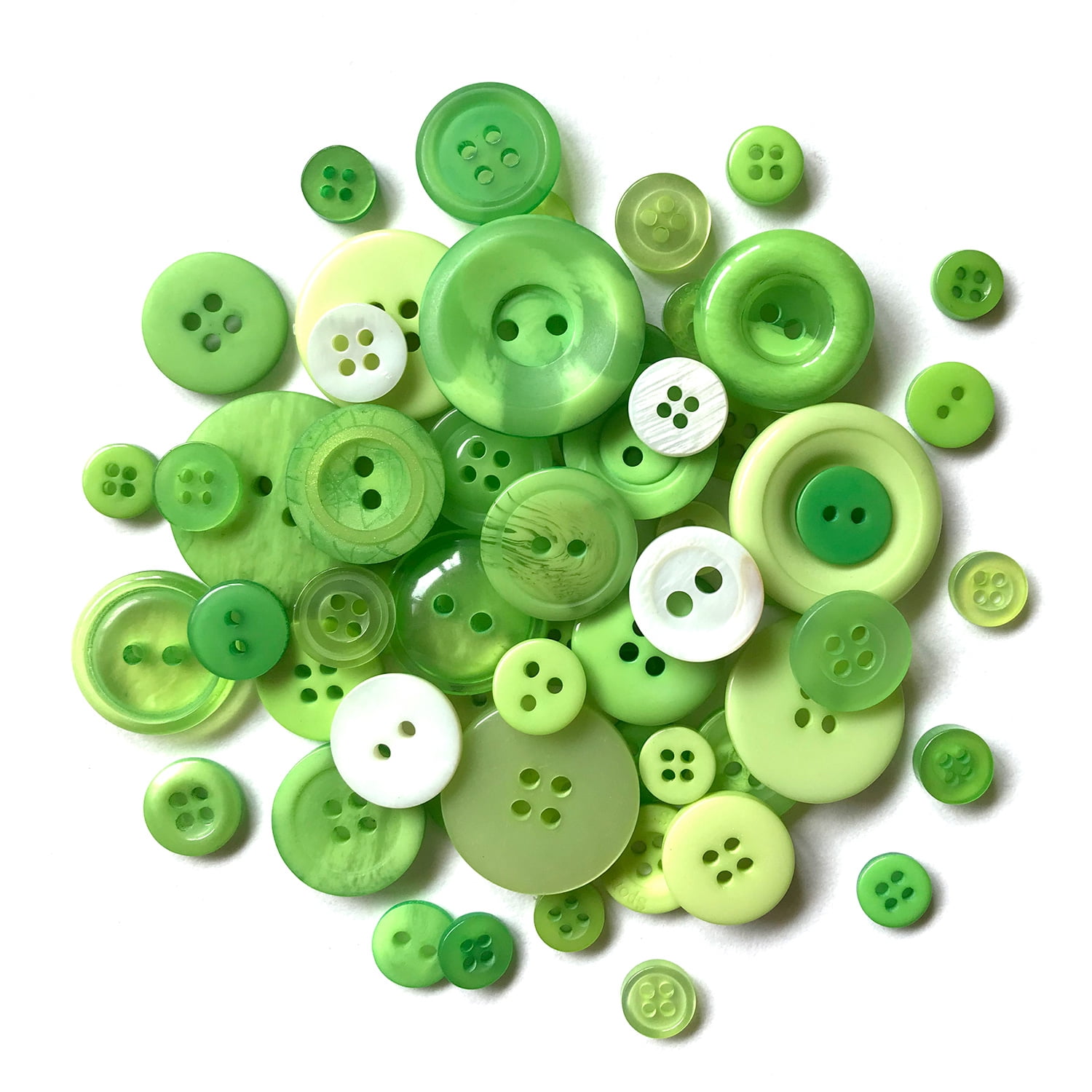 Buttons Galore 700+ Spring Colors Craft & Sewing Buttons in Mason Jar