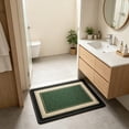 thumbnail image 5 of Ultra Thin Door Mat Indoor Entrance, 1/10 in Thin Door Mats for Inside Entry, Non-Slip Rubber Backing Washable Doormat, Fade Resistant, Absorbent Dirt Trapper, 24"X16", 5 of 7