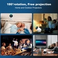 thumbnail image 4 of Mini Proyector Android 11 Blanco 4K 1080P Doble Banda WiFi6 5G Bluetooth 5.2 200 Lúmenes ANSI Rotaci, 4 of 8