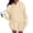 005Khaki, variant on JGNGSHN Womens Solid Color Hoodies Oversized Drawstring Hooded Pullover Sweatshirts Casual Fashion Tops Pocket Sweater