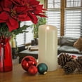 thumbnail image 2 of HGTV Home Collection Heritage Real Motion Real Motion Flameless Candle With Remote, Ivory with Warm White LED Lights, Battery Powered, 11 in, 2 of 3