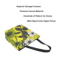 thumbnail image 3 of FORMRS Womens Canvas Tote Bag with Zipper Inner Pocket Shoulder Handbag, Yellow Flowers, 3 of 7