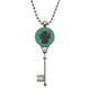 thumbnail image 1 of Helado de fruta negra silueta Colgante Collar Vintage Llavero Plata Joyas Unbranded M, 1 of 3