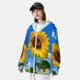thumbnail image 3 of Fotbe Blue Sky Sunflower Chaqueta con Protección Solar UPF 50+ para Hombre y Mujer, Camisa con Capucha y Bolsillos-XX-Large, 3 of 7