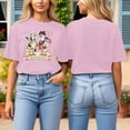 thumbnail image 2 of Trendfront Womens Summer Crew Neck Short Sleeve Tops Cute Cartoon Character Graphic Tees Pattern Printed Casual Style Wear T-Shirts, 2 of 7