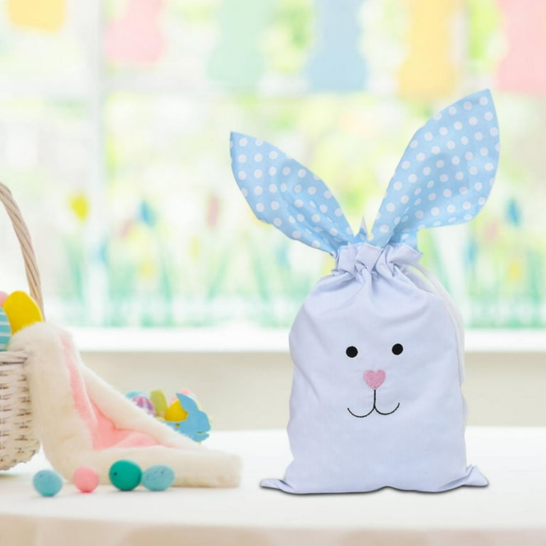 Hxoliqit Easter Drawstring Bag Cute Rabbit Gift For Easter Use For