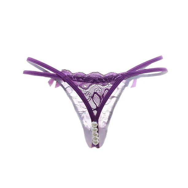 Ykohkofe Sexy Pendant Lady Pearl G String V String Women Panties Low Waist Underwear