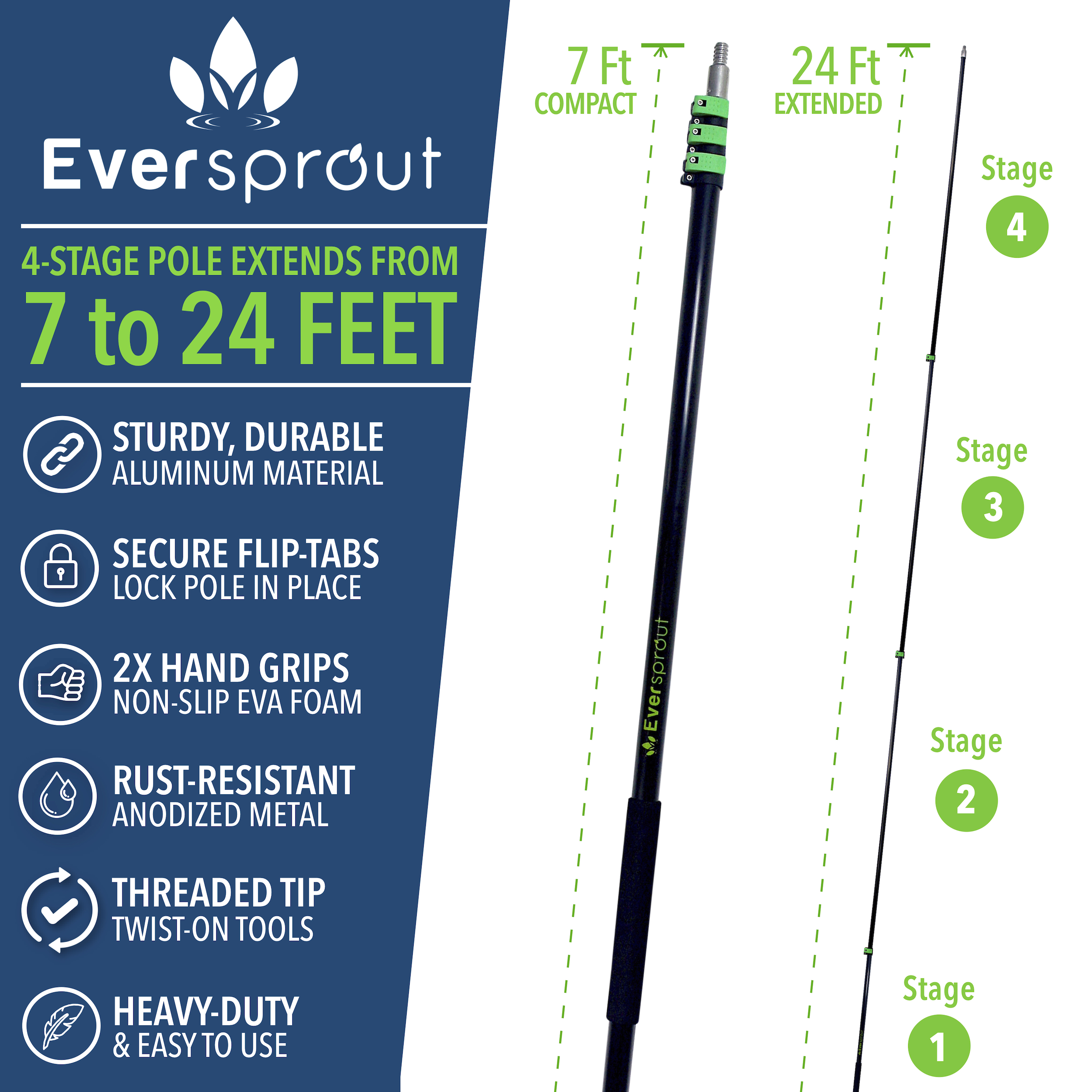EVERSPROUT Never-Scratch SnowBuster 7-to-24 Foot - image 5 of 7