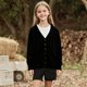 thumbnail image 1 of Cowsor Kids Cardigan Sweater Winter Warm V Neck Cotton Knit Sweaters Fall Fashion Long Sleeve Open Front Button Down Tops, 1 of 6