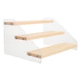 thumbnail image 4 of EeaseCA 1 Pc Clear Acrylic and Wooden Display Rack Durable Display Stand for Organizer, 4 of 6