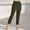 Green, variant on Babysbule Long Pants for Women Fashion Ladies Summer Casual Loose Cotton And Linen Pocket Solid Capris Pants