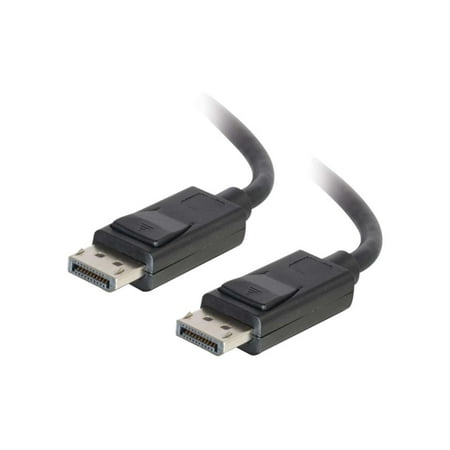 UPC: 0757120544043 | C2G 54404 DisplayPort Cable with Latches M/M  8K UHD Compatible – Digital Audio Video  Black (25 Feet  7.62 Meters)