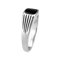thumbnail image 3 of High polished (no plating) Stainless Steel Ring with Epoxy in Jet for Women Style TK3772 Size 8, 3 of 4