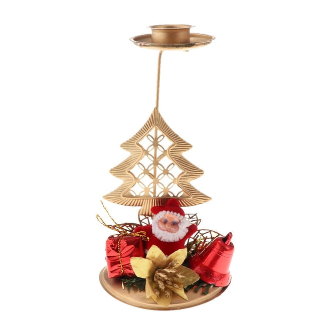candeliere de Hierro de Navidad, árbol de Navidad, Decoración de con candeliere de Santa Árbol de Navidad