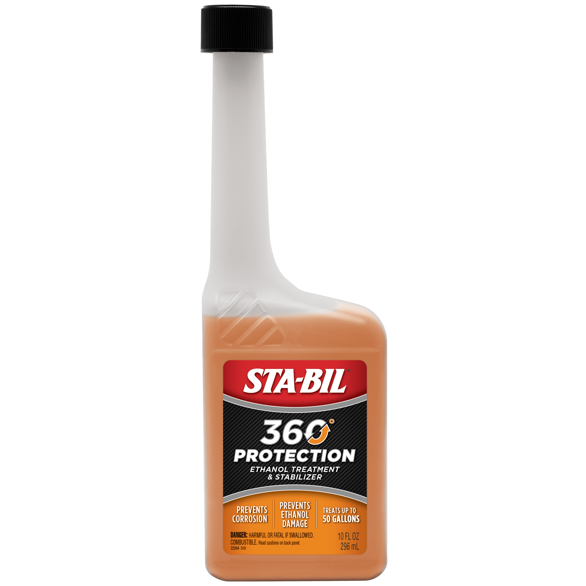 STA-BIL 360 Protection Ethanol Treatment And Fuel Stabilizer - Prevents Corrosion - Prevents Ethanol Damage - Cleans Entire Fuel System - Treats 50 Gallons, 10 fl. oz. (22264)
