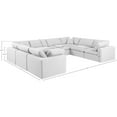 thumbnail image 3 of Meridian Furniture Comfy White Linen Textured Fabric Modular Sectional, 3 of 11