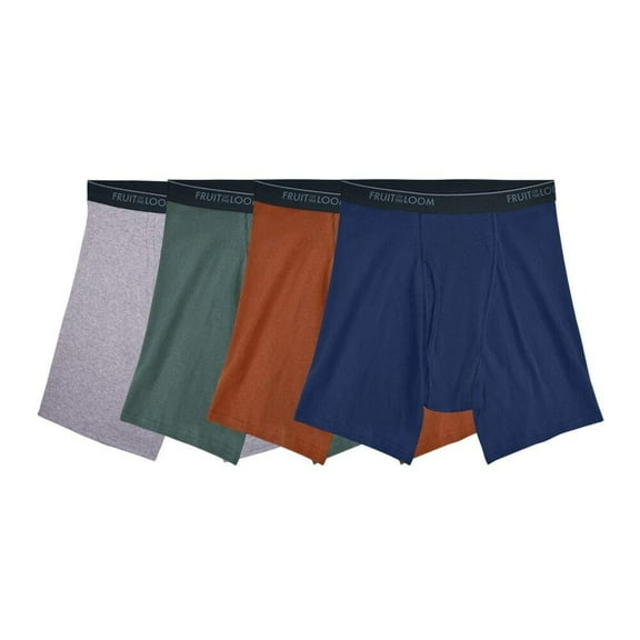 Bóxer Fruit of the Loom para Hombre Bóxer Ajustado Algodón Sustentable Multicolor 4 Piezas Talla CH