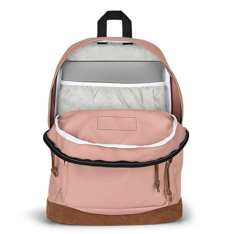 Jansport Right Pack Backpack, Misty Rose, Suede Leather Bottom, 15 inch  Laptop Sleeve - Walmart.com