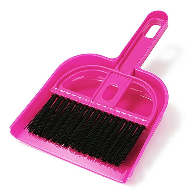 Mini Broom Brush and Dustpan Set Portable Plastic Hand Broom Set Pet Cage Broom