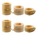thumbnail image 1 of Paquete de 6 titulares de velas de estilo retro para velas de pilares ornamentos para el hogar candelabros pedestal para bodas fiesta navidad seitruly HA012312-00, 1 of 7