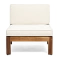 thumbnail image 2 of L Shape Sofa Set for the Outdoors | Suitable for Summer Afternoon Chats | Acacia Wood Construction and Water - Resistant Covering | Large Seating for Guests, 2 of 6