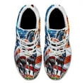 thumbnail image 2 of Horse Patriotic American flag Print Sneakers Lightweight Comfortable Running Shoes for Men Women White Size 13, 2 of 7