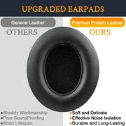 SOULWIT Replacement Ear Pads Cushions for Beats Studio 2 & Studio 3 Wired & Wireless Headphones, Earpads with Soft Protein Leather, Noise Isolation Memory Foam, Added Thickness - Black