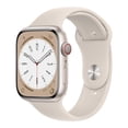 thumbnail image 1 of Apple Watch Series 8 de 41 Mm, con GPS y Conectividad Celular, Caja de Aluminio Starlight y Correa Deportiva Starlight (Reacondicionado)., 1 of 4