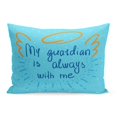 thumbnail image 1 of BOSDECO Mon Gardien Est Toujours Moi Citation Lettrage Inspiration Graphique Taie d'Oreiller Housse de Coussin 20x30 Pouces, 1 of 1