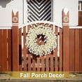 thumbnail image 6 of 26 Inch Realistic Fall Wreaths for Front Door Outside Autumn Wreath Outdoor Indoors Fall Decorations for Home Thanksgiving Halloween Holiday Decorations Clearance for Wall Porch Door (Fall White), 6 of 8