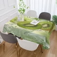 thumbnail image 5 of YAZAOO Square Tablecloth Kiwi Slices Fall Into Water Pattern Tableclothes, 5 of 9