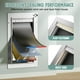 thumbnail image 2 of Puerta para perros PETCOMING de aleación de aluminio con 3 solapas para perros grandes, 2 of 7